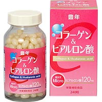 豊年 コラーゲン&ヒアルロン酸 240粒 3個セット