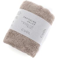CUOL タオルではじめるスキンケア フェイスタオル モカ 今治タオル