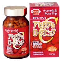 健康フーズ アセロラ&ローズヒップ 240粒