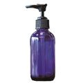 生活の木 青色ガラスポンプ瓶 120ml