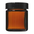 生活の木 茶色ガラス クリーム容器 50ml