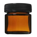 生活の木 茶色ガラス クリーム容器 25ml